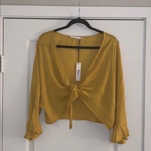 Yellow Tie Blouse